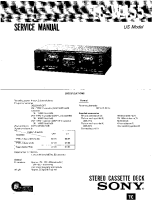 Sony TC-W455 - Service Manual 